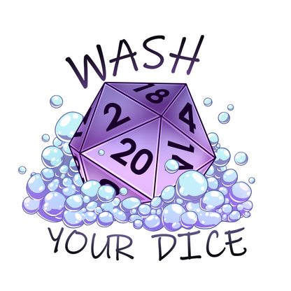 Wash Your Dice Sticker